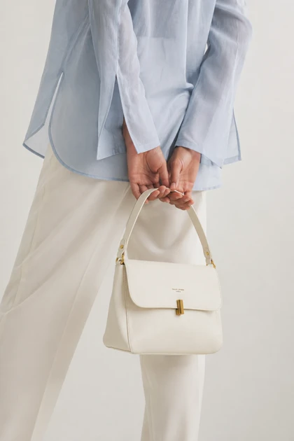 کیف دستی زنانه دسته بلند چرم مصنوعی دیوید جونز DAVIDJONES