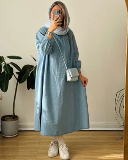 پیراهن جین پارچه ترک 3