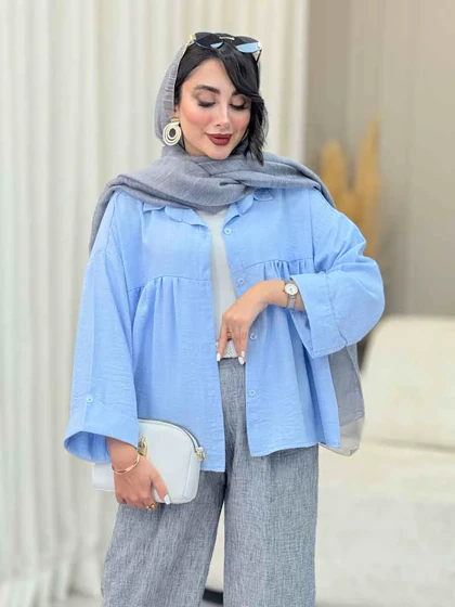 مانتو چین‌دار نیارا