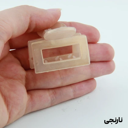 کلیپس دخترانه مدل مربعی کوچک دو رنگ