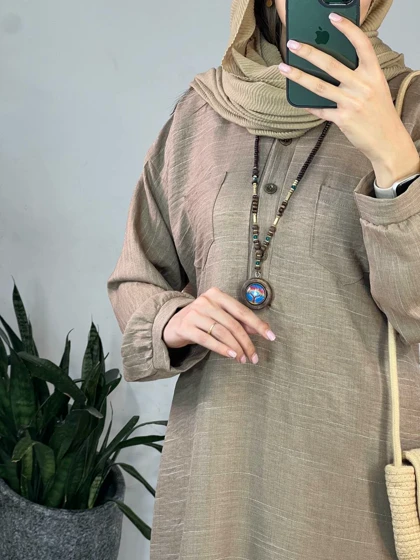 مانتو بلند دریا(به همراه کمربند)