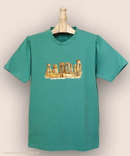تیشرت مردانه و زنانه اصیل ایرانی طرح تخت جمشید کد 1001