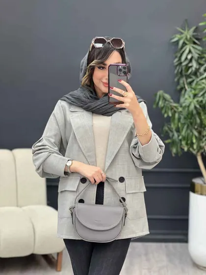 مانتو کتی چهار دکمه آوینا