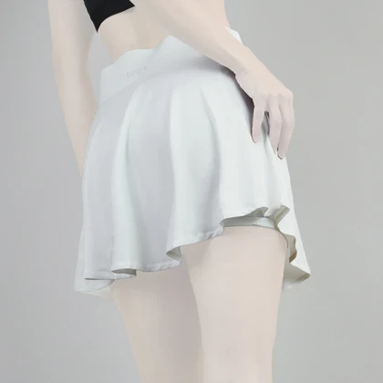 دامن کشاله دار تنیسی اویشو مدل PB-4H0258 سفید