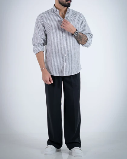 پیراهن راه راه برزین-کد4796