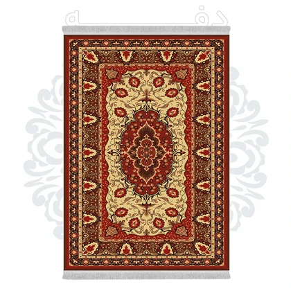 فرشینه از جنس پارچه هازان مخمل ترک طرح سنتی و مدرن برند دفه کد DHU204