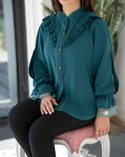 شومیز زنانه مدل هیلان کد 1541