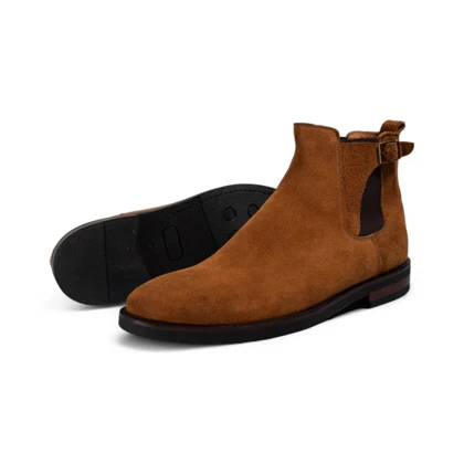 کفش مردانه چرمیران Bm1017 سگکی اشبالت عسلی