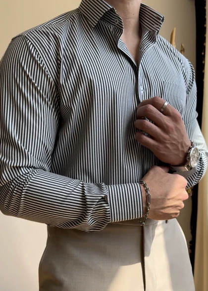 پیراهن راه راه کد 562