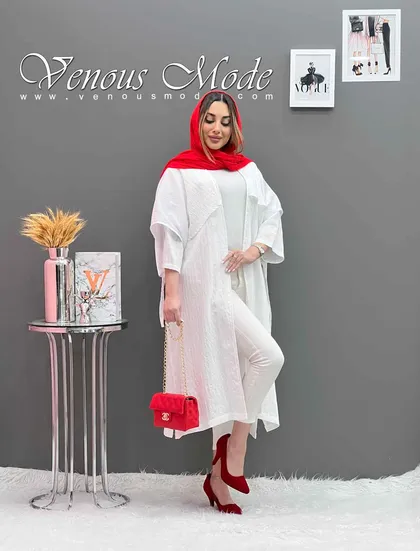 مانتو بلند ژیله دار