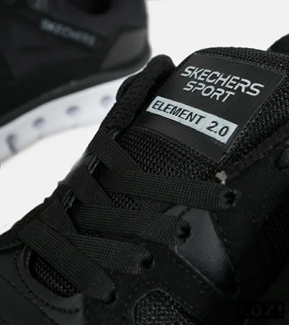 کفش کتانی طبی زنانه و مردانه مشکی SKECHERS element 2.0 مدل 6379
