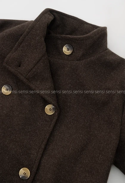 پالتو فوتر یقه ایستاده آستر دار @کد1004971