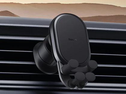 هولدر و شارژر بی سیم داخل خودرو 15 وات بیسوس Baseus Stable Gravitational Wireless Charging Car Mount Pro 15W BS-CM014 SUWX030001