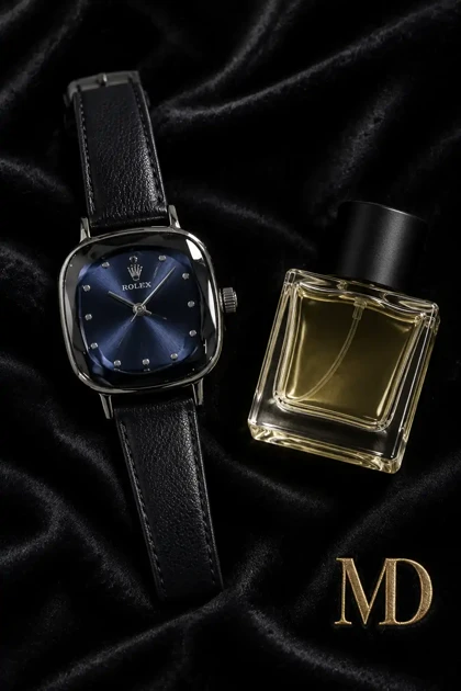 ساعت زنانه ROLEX بند چرمی در رنگ بندی و گارانتی بلند مدت