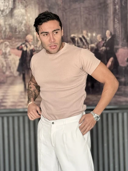 تیشرت کبریتی فیت شرت کاراملی