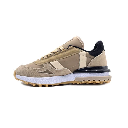 کفش و کتانی مردانه چرم طبیعی مدل لاگوست LACOSTE رنگ کرم کد 43329