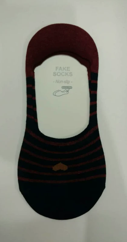 جوراب کالجی راه راه قلب دار