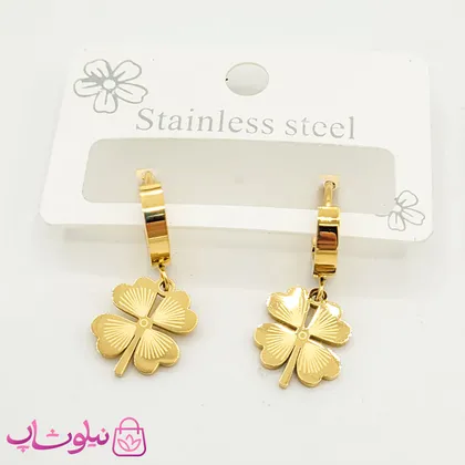 گوشواره آویز دخترانه طرح گل