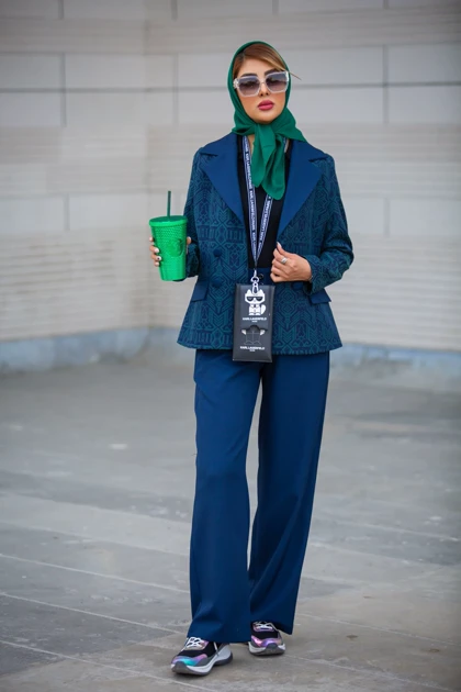 کت شلوار ژاکارد ترکیبی