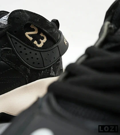 کفش کتانی ساق‌دار مردانه مشکی کرم Nike air jordan 23
