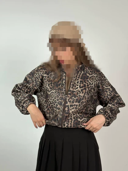 بامبر جکت پلنگی کد 40209