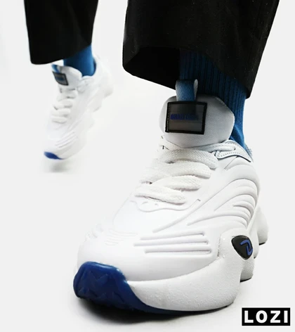 کفش کتانی مردانه سفید آبی ADIDAS yeezy 700 v2