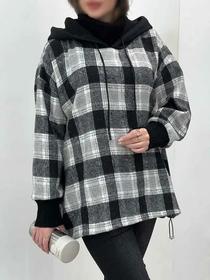 هودی چهارخونه پایین گت سلین