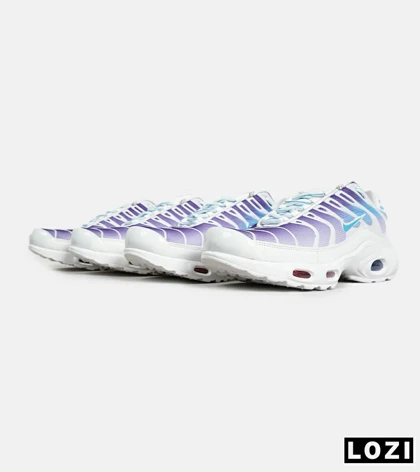 کفش کتانی مردانه و زنانه سفید بنفش آبی NIKE AirMax Plus TN Ultra