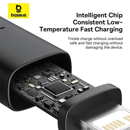 کابل Type-C به لایتنینگ 20 وات دو متری بیسوس CB000123