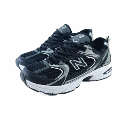 کفش اسپرت زنانه و پسرانه مدل نیوبالانس 530 new balance مشکی سفید کد 615
