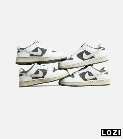 کفش کتانی مردانه و زنانه خاکستری کرم نایک NIKE SB Dunk مدل 7066