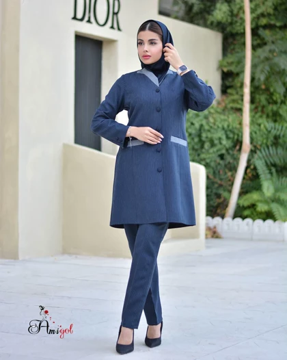 مانتو شلوار اداری رخساره