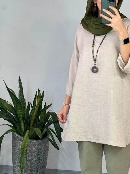 مانتو جلو دکمه لیانا 3