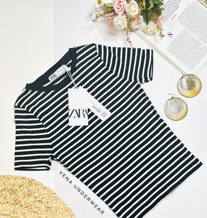 تیشرت زنانه کبریتی ZARA زارا