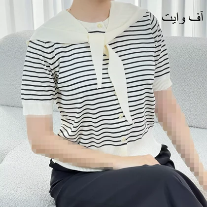 بافت راه راه کلاه دار 1007875