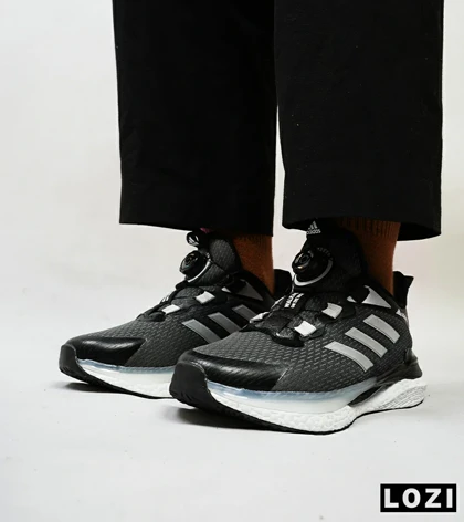 کفش کتانی مردانه و زنانه مشکی نوک مدادی ADIDAS Solar disk