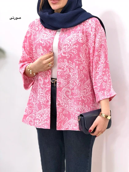 تونیک مانتویی لینن آبرنگ