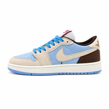 کفش و کتانی مردانه مدل نایک ترویس NIKE TRAVIS رنگ کرم آبی کد 30296