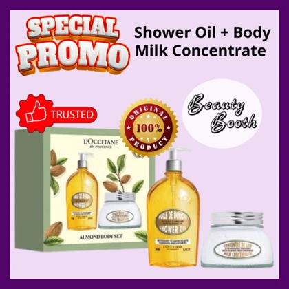 ست روغن دوش و کنسانتره شیر بادام لوکسیتان L’Occitane