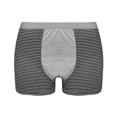 شورت پادار مردانه ملانژ راه راه کد 105207