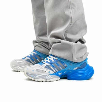 کفش کتانی مردانه مدل آدیداس دیلاکس سفید آبی Adidas Deluxe
