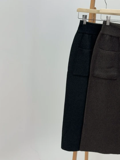 دامن بافت جیب‌دار