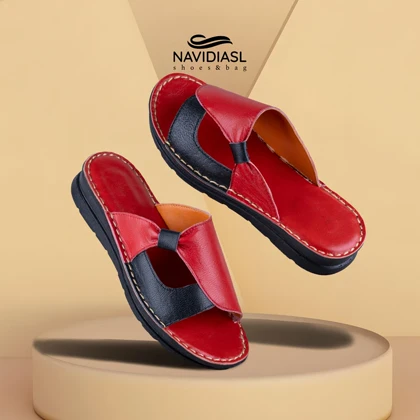 صندل زنانه چرم طبی کد 1006004