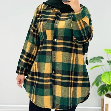 شکت زنانه چهارخونه پاییزی