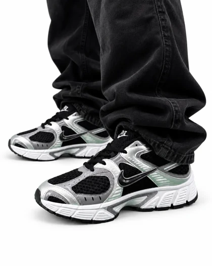 کفش کتانی مردانه رانینگ مدل نایکی V5 مشکی طوسی Nike V5