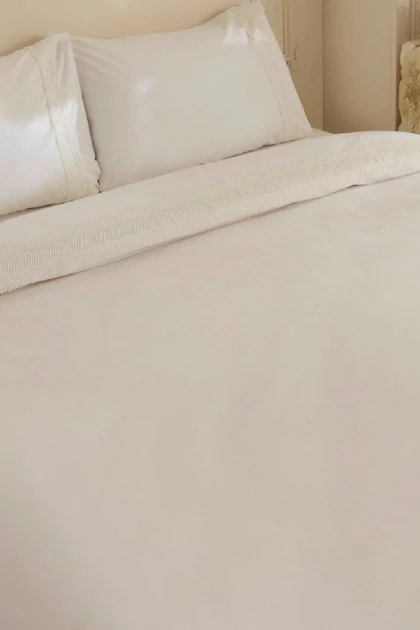سرویس روتختی دو نفره Karaca Home مدل Lumier پنبه‌ای - سفید