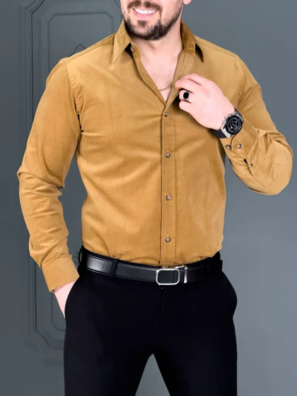 پیراهن 030802 AKOMOD عسلی