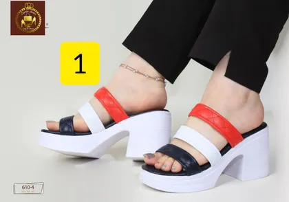 صندل و روفرشی تمام طبی زنانه پاشنه‌دار 4-610