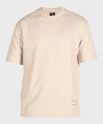تیشرت لش کرم روشن و ساده 8170