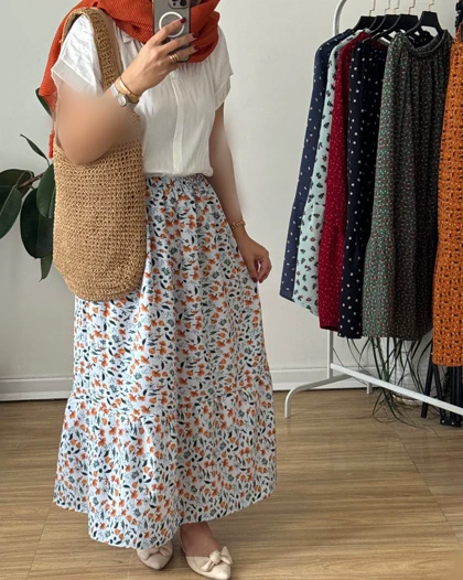 دامن پفکی شقایق